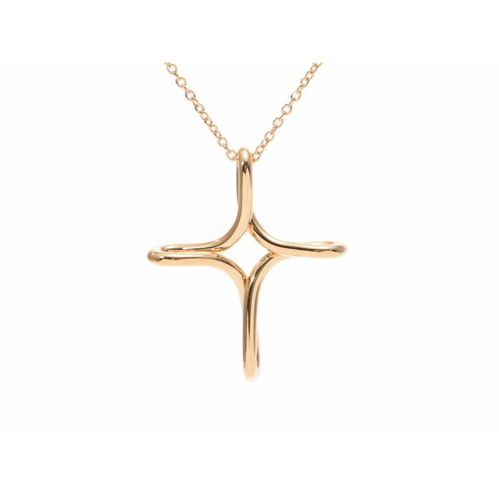 Tiffany Infinity Cross Necklace Yellow Gold